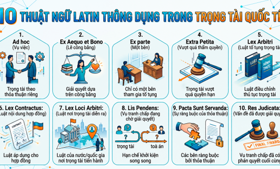 10 THUẬT NGỮ LATIN THÔNG DỤNG TRONG TRỌNG TÀI QUỐC TẾ