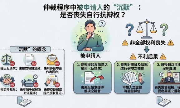 仲裁程序中被申请人的“沉默”：是否丧失自行抗辩权？