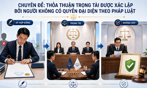 CHUYÊN ĐỀ: THỎA THUẬN TRỌNG TÀI ĐƯỢC XÁC LẬP BỞI NGƯỜI KHÔNG CÓ QUYỀN ĐẠI DIỆN THEO PHÁP LUẬT