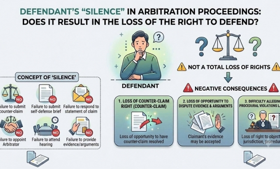 DEFENDANT’S “SILENCE” IN ARBITRATION PROCEEDINGS: DOES IT RESULT IN THE LOSS OF THE RIGHT TO DEFEND?