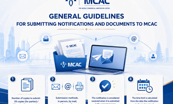 GENERAL PROVISIONS ON THE SERVICE OF NOTICES AND DOCUMENTS AT MCAC