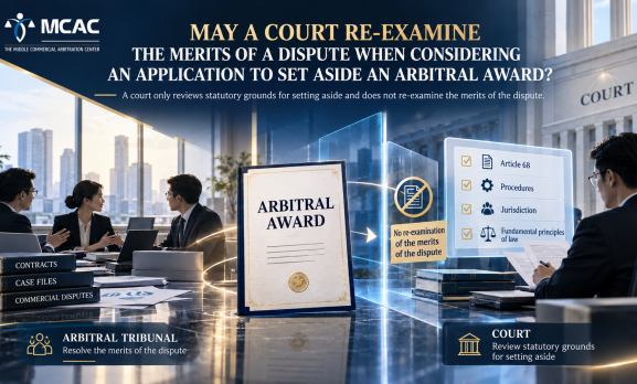 MAY A COURT RE-EXAMINE THE MERITS OF A DISPUTE WHEN CONSIDERING AN APPLICATION TO SET ASIDE AN ARBITRAL AWARD?