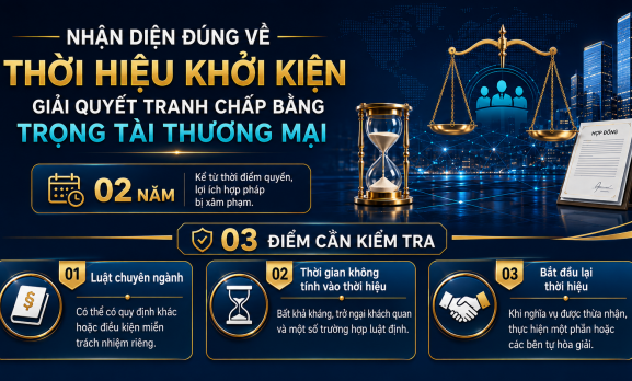 NHẬN DIỆN ĐÚNG VỀ THỜI HIỆU KHỞI KIỆN GIẢI QUYẾT TRANH CHẤP BẰNG TRỌNG TÀI THƯƠNG MẠI