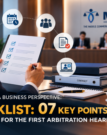 BUSINESS PERSPECTIVE: CHECKLIST OF 07 ITEMS TO PREPARE BEFORE THE FIRST ARBITRATION HEARING