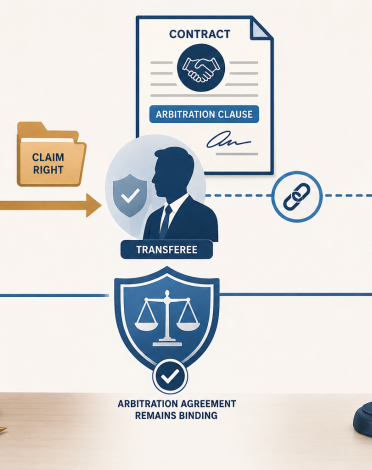 DOES AN ASSIGNMENT OF A RIGHT TO CLAIM ALSO TRANSFER THE ARBITRATION AGREEMENT?