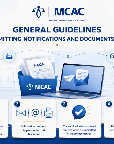 GENERAL PROVISIONS ON THE SERVICE OF NOTICES AND DOCUMENTS AT MCAC