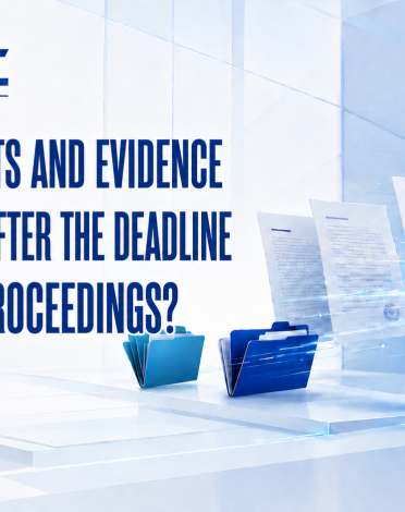 MAY DOCUMENTS AND EVIDENCE BE SUBMITTED AFTER THE DEADLINE IN ARBITRAL PROCEEDINGS?